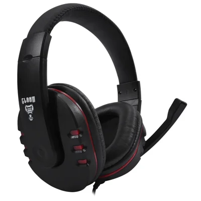 Headset Gamer Jungle Cl-hj827, Preto/vermelho 1,8m, Clanm