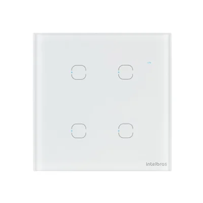 Interruptor  Intelbras, Ews 1004, Wi-fi, 4 Tecla, App Smart Touch