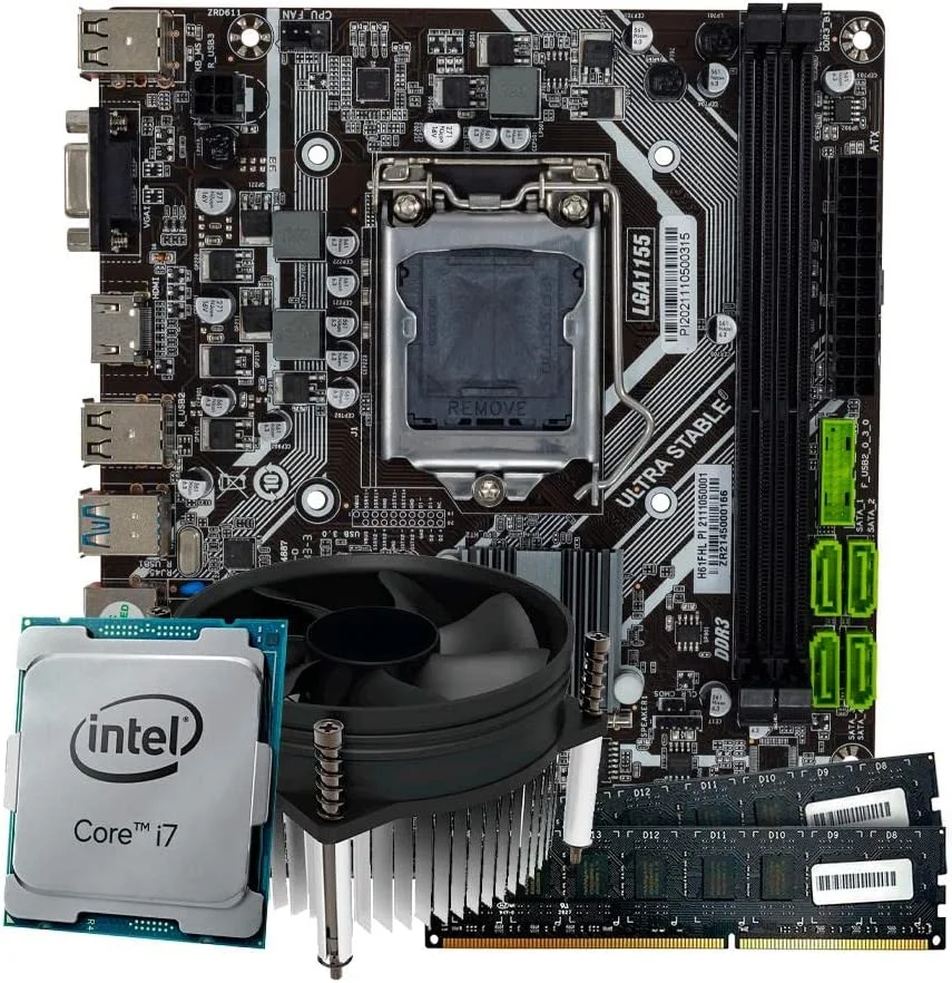 Kit Intel Core I7 Placa Me H61 16GB RAM KaBuM