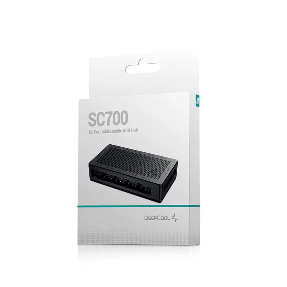 Imagem 3 de 5 do produto Hub Para Fans Ventoinhas Deepcool Sc700, 12 Portas, 3 Pinos