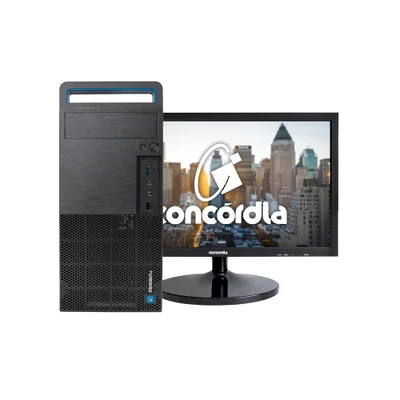 Computador Completo Concórdia, Intel Core i5, 8GB RAM DDR3, SSD 240GB, Monitor 19.5 Polegadas, Linux