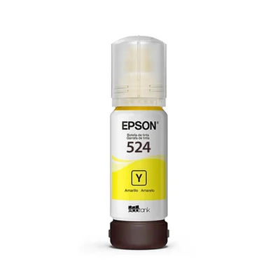 Garrafa De Tinta Epson T524 T524420al Amarela 70ml