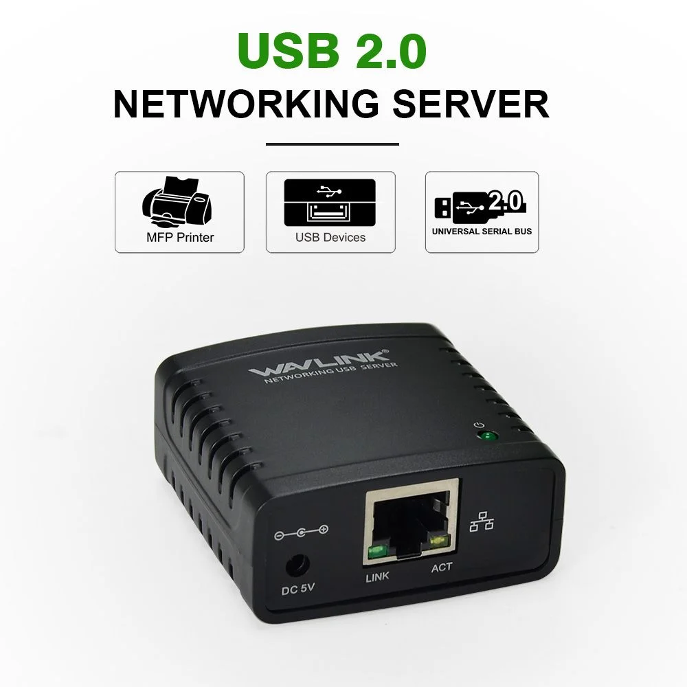 Imagem 5 de 5 do produto Servidor De Impressão Wavlink, USB 2.0 Network Lpr