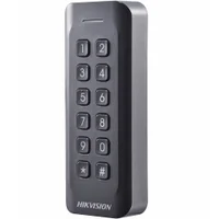 Leitor De Cartao Escravo C/ Teclado Hikvision Ds-k1802ek (em 125khz), Retroiluminado, Branco