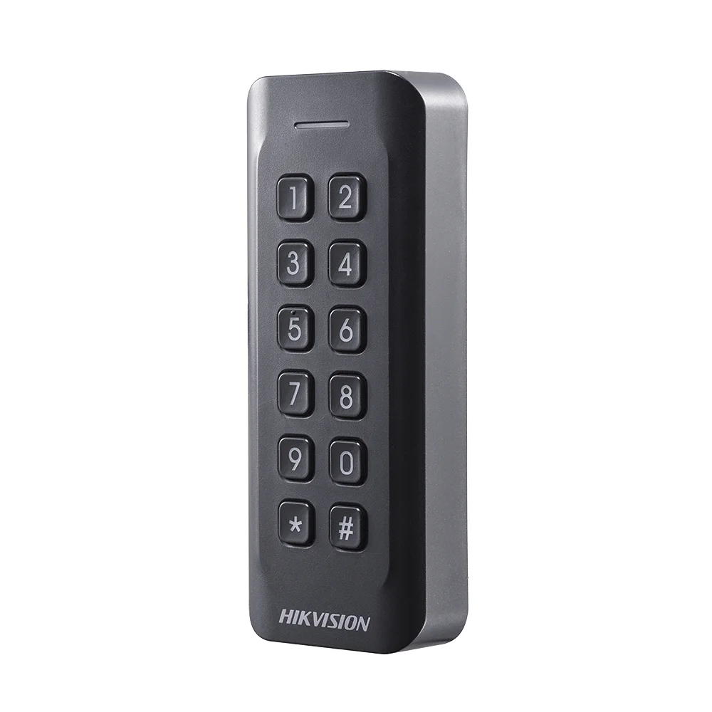 Imagem 5 de 5 do produto Leitor De Cartao Escravo C/ Teclado Hikvision Ds-k1802ek (em 125khz), Retroiluminado, Branco