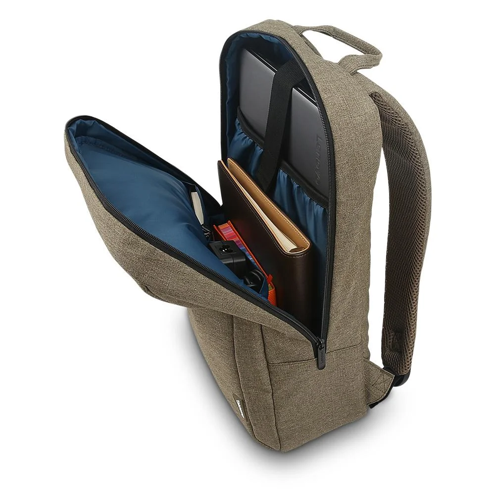 Imagem 2 de 5 do produto Mochila Lenovo Casual B210, Verde, Para Notebook De Até 15.6'', Gx40q17228