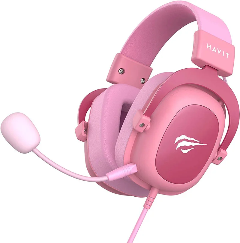 Imagem 2 de 5 do produto Headset Gamer Havit H2002d Multiplatform, Drivers 53mm - Rosa