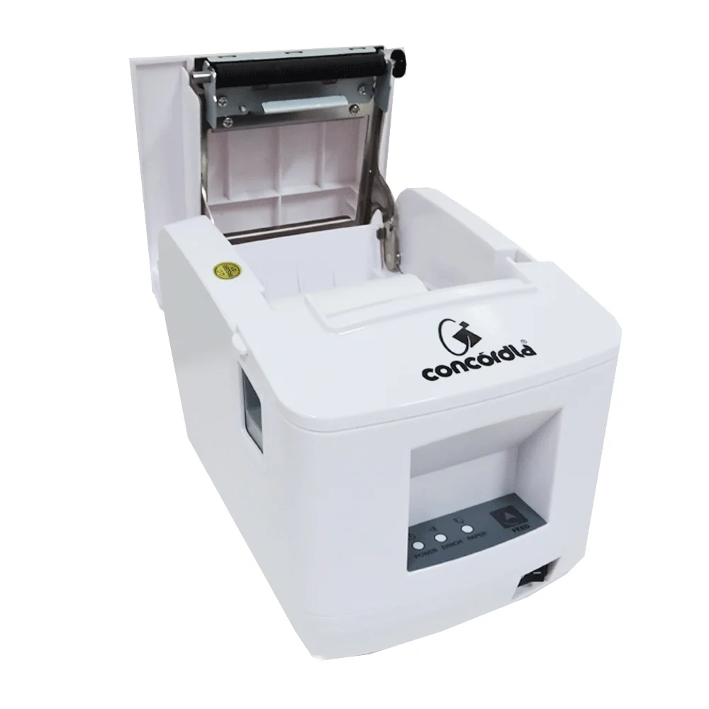 Imagem 3 de 5 do produto Impressora Não Fiscal Térmica De Cupom Concórdia Xp V320 USB E Ethernet, Branca