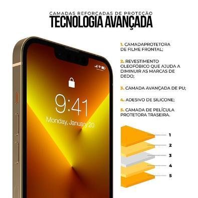 Película Iphone 11 Pro - Traseira Fibra Carbono Preta - Gshield — foto 2