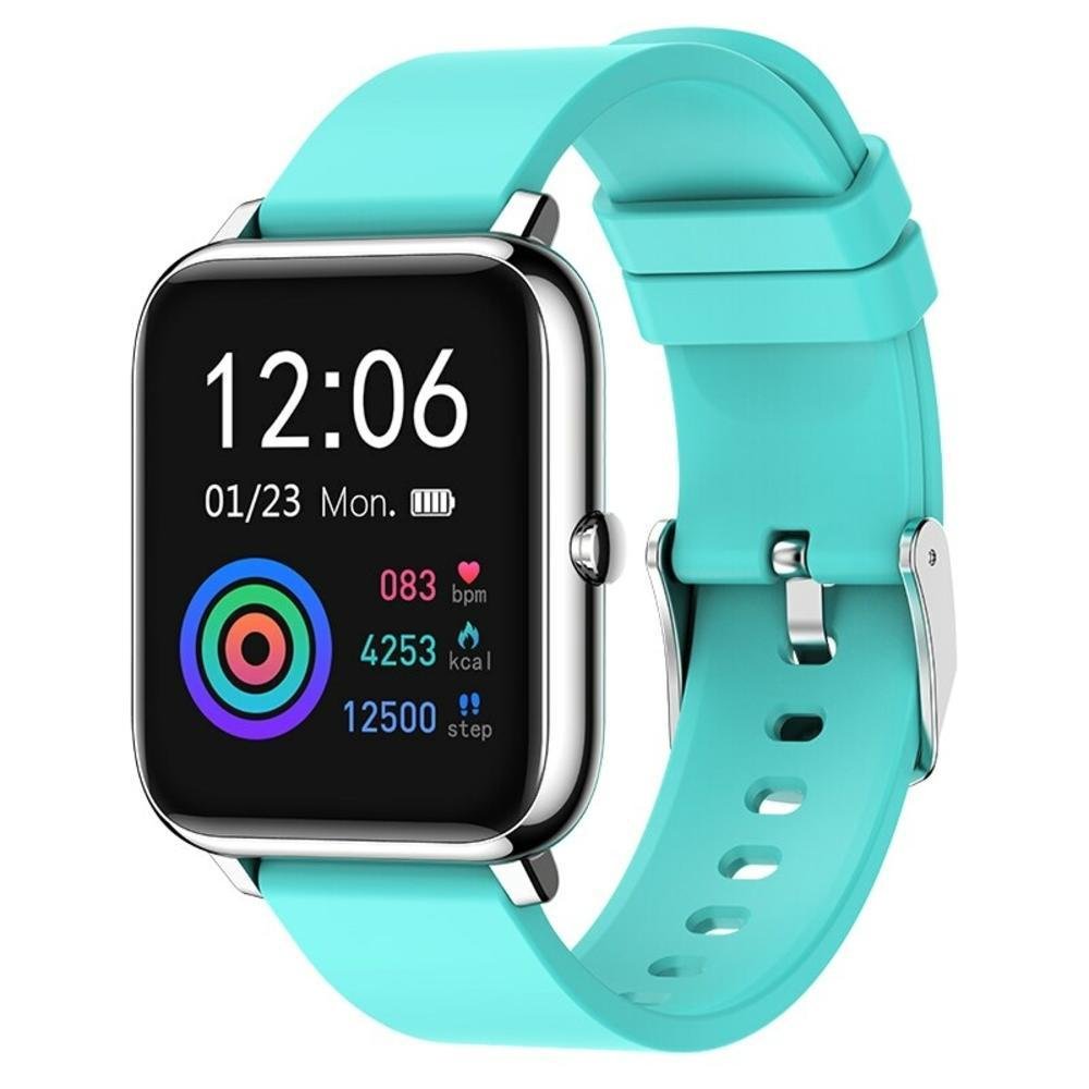 Relógio Inteligente Rogbid Rowatch, 1 Full Monitor Cardíaco, À Prova D água Smartwatch Android Ios, Azul