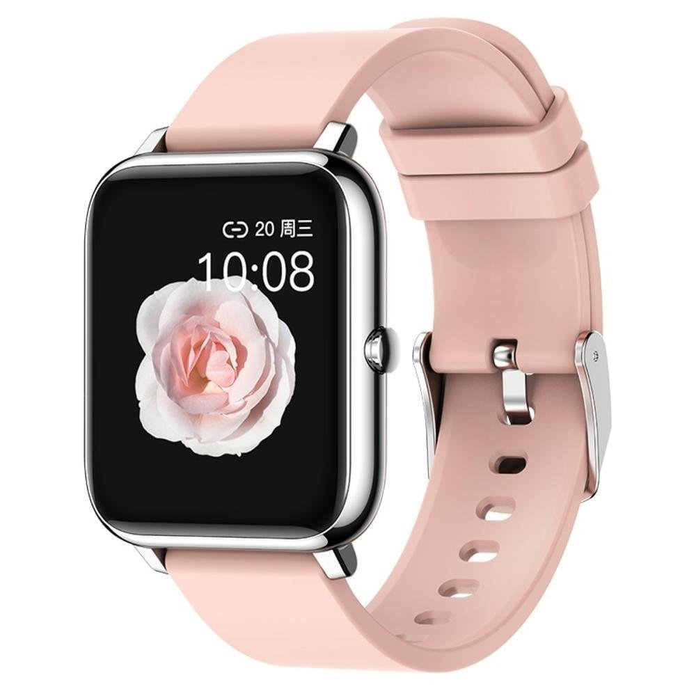 Relógio Inteligente Rogbid Rowatch, 1 Full Monitor Cardíaco, À Prova D água, Smartwatch Android Ios Rosa