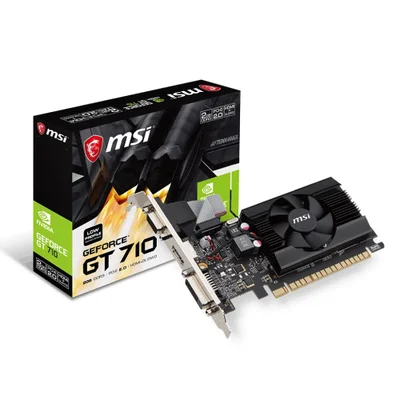 Placa De Vídeo Nvidia Msi Gt 710 2G DDR3, 64 Bits Low Profile - 912-v809-2024