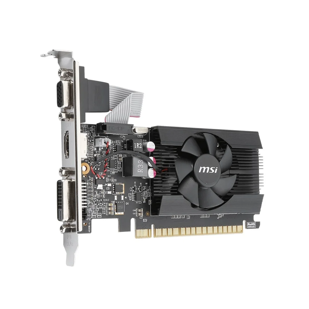 Placa De Vídeo Nvidia Msi Gt 710 2G DDR3, 64 Bits Low Profile - 912-v809-2024 7
