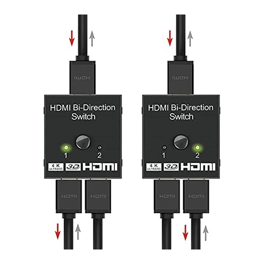 Imagem 3 de 5 do produto Chaveador Switch HDMI 2x1 / 1x2, Bi-direcional 3d 4k Ultra Hd