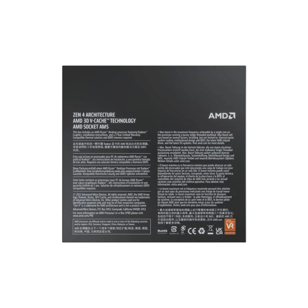 Processador AMD Ryzen 7 7800x3d Am5 42GHz KaBuM
