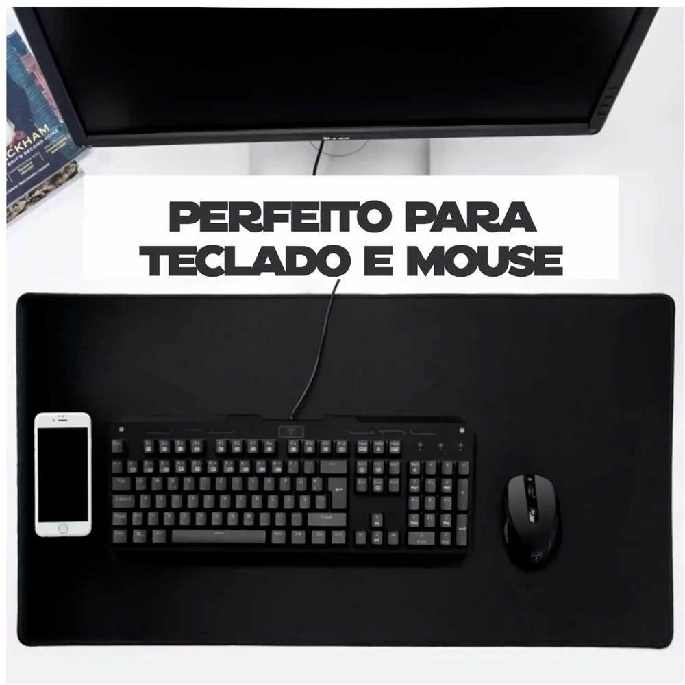 Imagem 3 de 5 do produto Mouse Pad Gamer Speed, Extra Grande 60x30Cm, Profissional, Preto