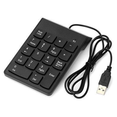 Mini Teclado Numérico Portátil, 18 Teclas, Ergonômico Com Fio, Para Notebook E PC