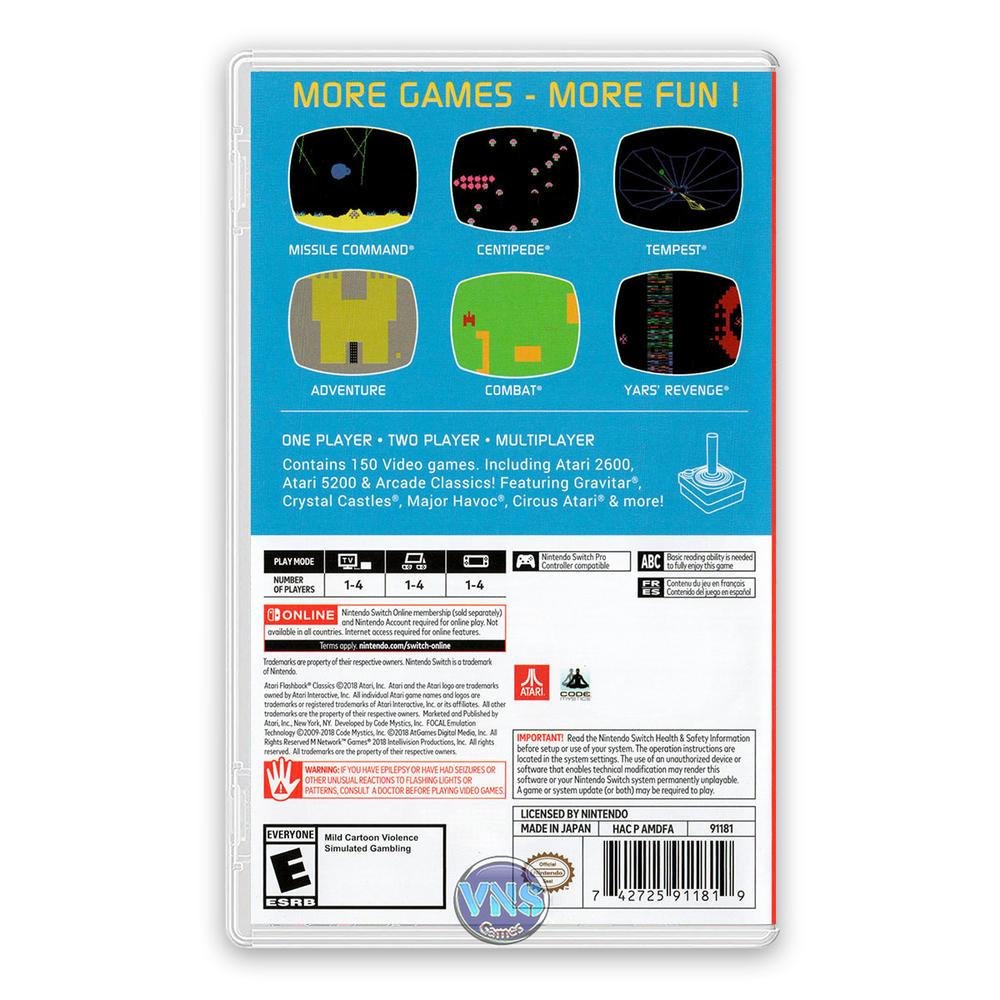 Jogo Atari Flashback Classics Volume 1, Switch