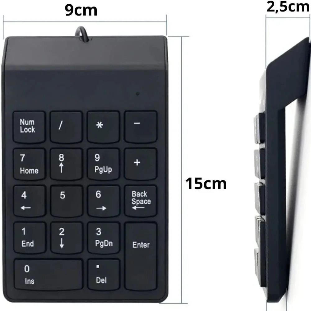 Imagem 5 de 5 do produto Teclado Numerico Ponto Do Nerd, USB, Com Fio