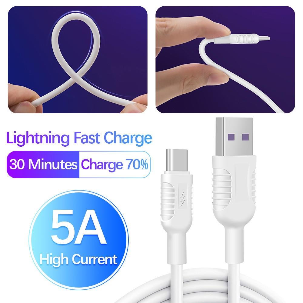 Imagem 5 de 5 do produto Cabo USB Tipo C, Branco, 1 Metro