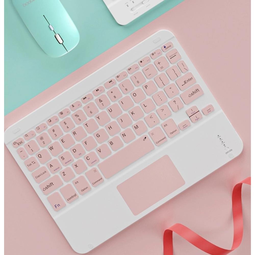 Capa Teclado Apple Ipad Pro 11 M1 2021 Rosa