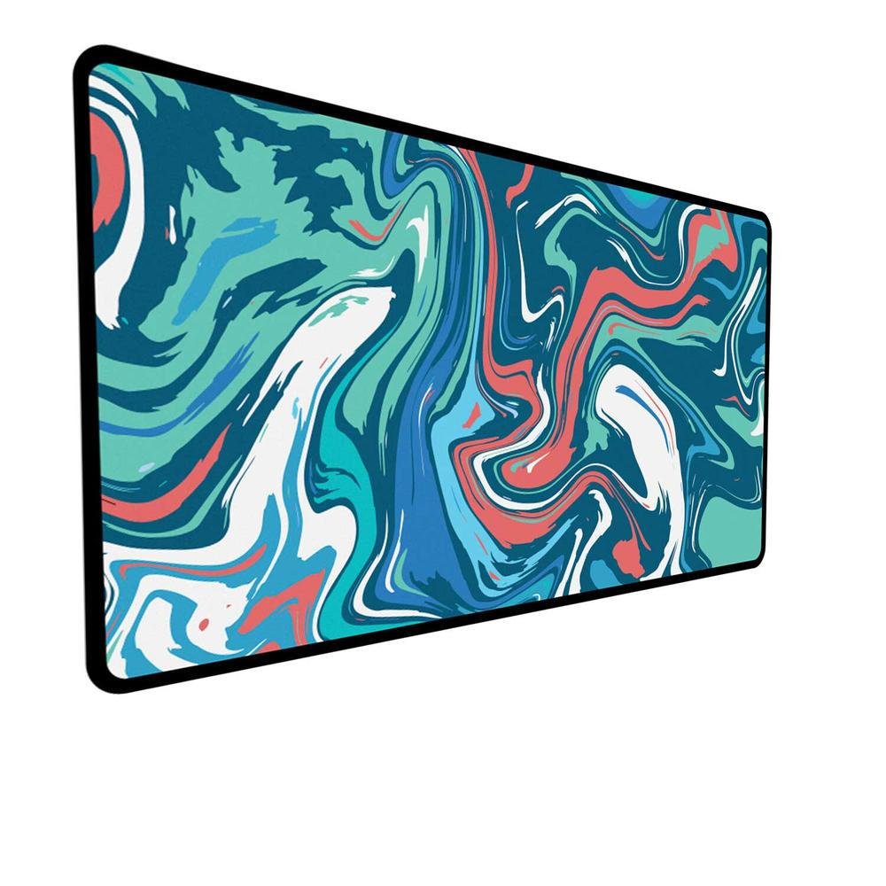 Mouse Pad Gamer Speed, Extra Grande 60x30Cm, Profissional - Abstrato Premium Verde Água Mouse Pad Gamer Speed, Extra Grande 60x30Cm, Profissional - Abstrato Premium Verde Água