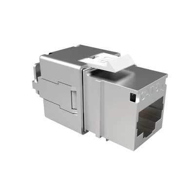 5x Conector Cat6a Blindado Fêmea, Jack Keystone Rj45