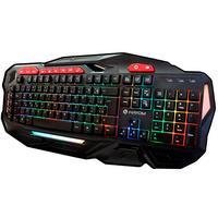 Teclado gamer semi mecânico led multimídia pc computador br   características:   - design: ergonômico - tecnologia: semi mecânico - conexão: usb - tec