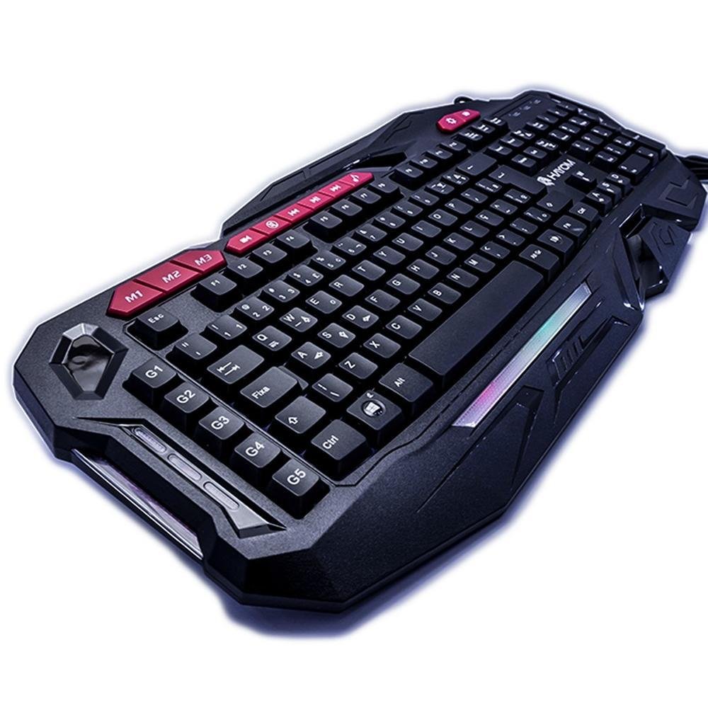 Teclado Gamer Hayom, Semi Mecânico, Led, Multimídia, Pc Computador Br, Cor:preto Teclado Gamer Hayom, Semi Mecânico, Led, Multimídia, Pc Computador Br, Cor:preto