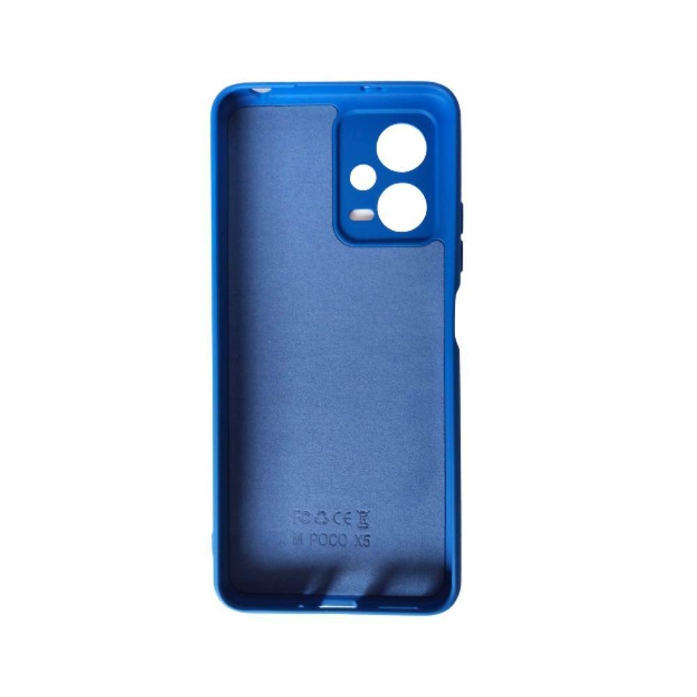 Imagem 5 de 5 do produto Capinha Aveludada Silicone, Poco X5 5G, Tela 6.67 Polegadas - Azul Escuro