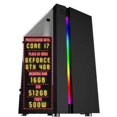 PC Gamer I7 16GB GTX 4GB SSD 512GB 3gf014 KaBuM PC Gamer I7 16GB GTX 4GB SSD 512GB 3gf014 KaBuM