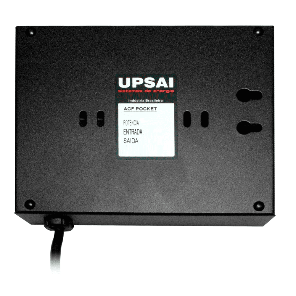 Imagem 3 de 4 do produto Condicionador De Energia Upsai Power Pocket, Proteção Filtro, Entrada 110v E 3 Saídas 110v, C/ USB, Áudio Vídeo Home Theater