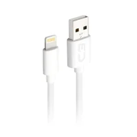 Cabo Lightning X USB, C3Tech, 2m, Branco - Cb-l20wh
