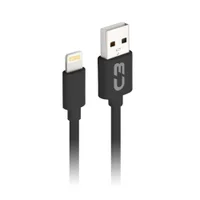 Cabo C3Techtech USB X Lightning Para Iphone, 1m, Preto, Cb-l10bk