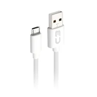 Cabo USB-micro USB 1m - Cb-m11wh, Branco, C3plus
