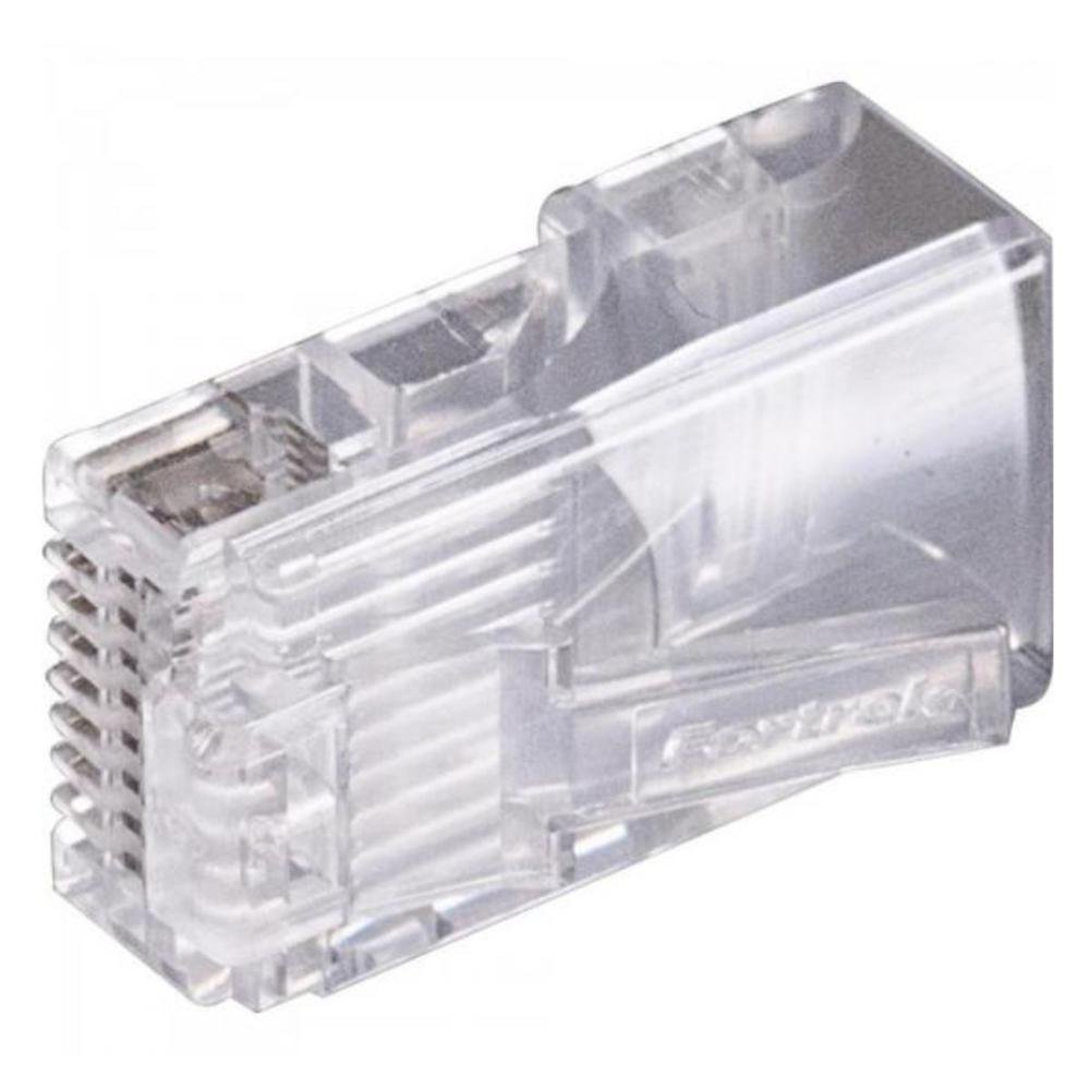 Imagem 4 de 5 do produto Kit 5 Pacotes Conector Fortrek, Rj45, Cat6, Com 500 Peças