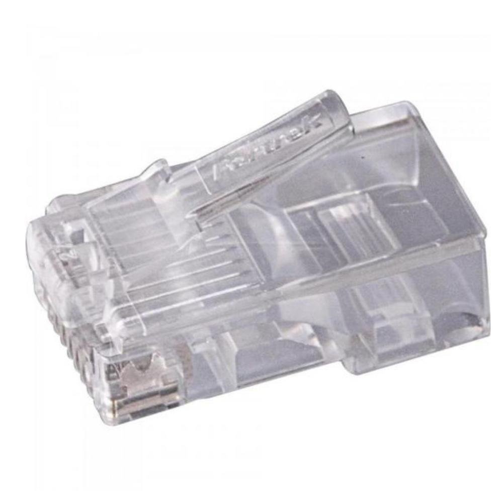Imagem 5 de 5 do produto Kit 5 Pacotes Conector Fortrek, Rj45, Cat6, Com 500 Peças