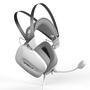 Headset Gamer Evzen Elite NinexT Vulccan, Drive 53Mm, Com Fio, Branco