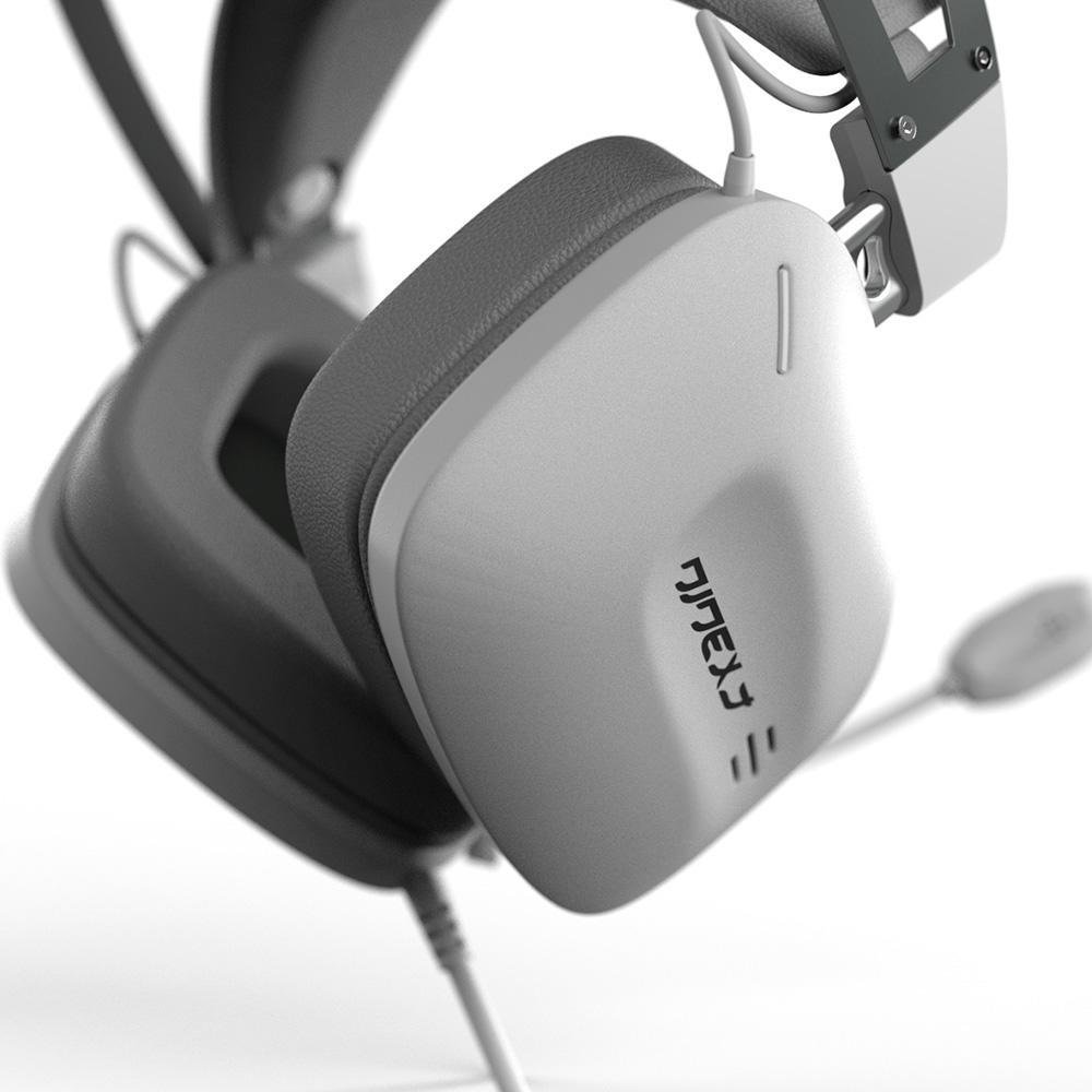 Headset Gamer Evzen Elite NinexT Vulccan, Drive 53Mm, Com Fio, Branco Headset Gamer Evzen Elite NinexT Vulccan, Drive 53Mm, Com Fio, Branco