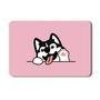 Mousepad Reflex, Cachorro Rosto, Antiderrapante, Em Tecido, Rosa