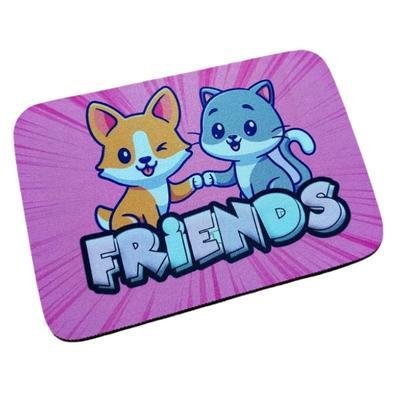 Mousepad Reflex, Gato Friends, Antiderrapante, Em Tecido