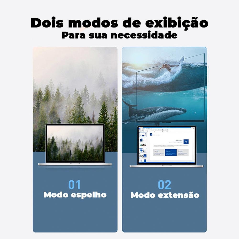 Imagem 2 de 5 do produto Adaptador Mini Displayport Cabletime, Para HDMI, 4k, 30hz, 15cm