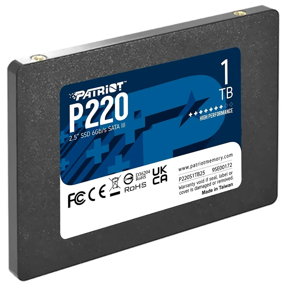 SSD Patriot 1TB P220 2.5" Sata 3 - P220s1TB25