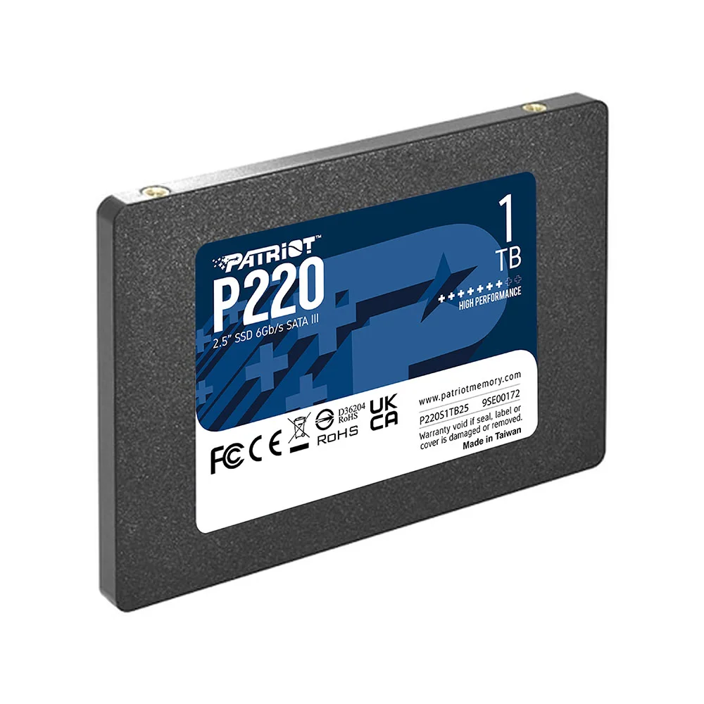 Imagem 2 de 5 do produto SSD Patriot 1TB P220 2.5" Sata 3 - P220s1TB25