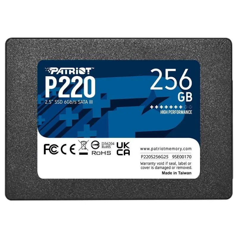 SSD Patriot, 256GB, P220, 2.5'', Sata 3, P220s256g25