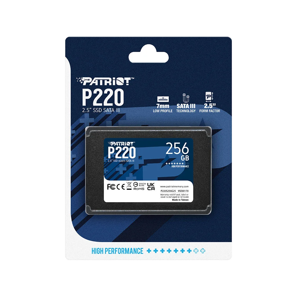 Imagem 4 de 5 do produto SSD Patriot, 256GB, P220, 2.5'', Sata 3, P220s256g25