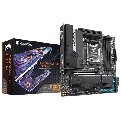 Placa Mãe Gigabyte B650m Aorus Elite, Am5, Ax, DDR5, Wifi 6e.