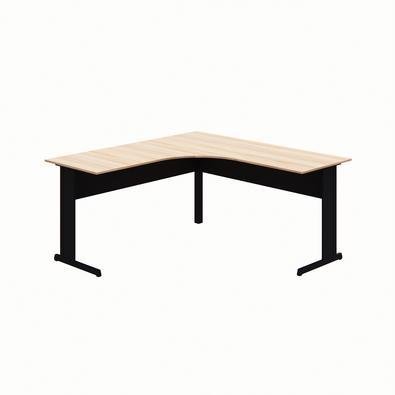 Mesa Em L Web Office New City, Pé Metal Calvi Com Preto, 160 Cm, Angular, Escritório