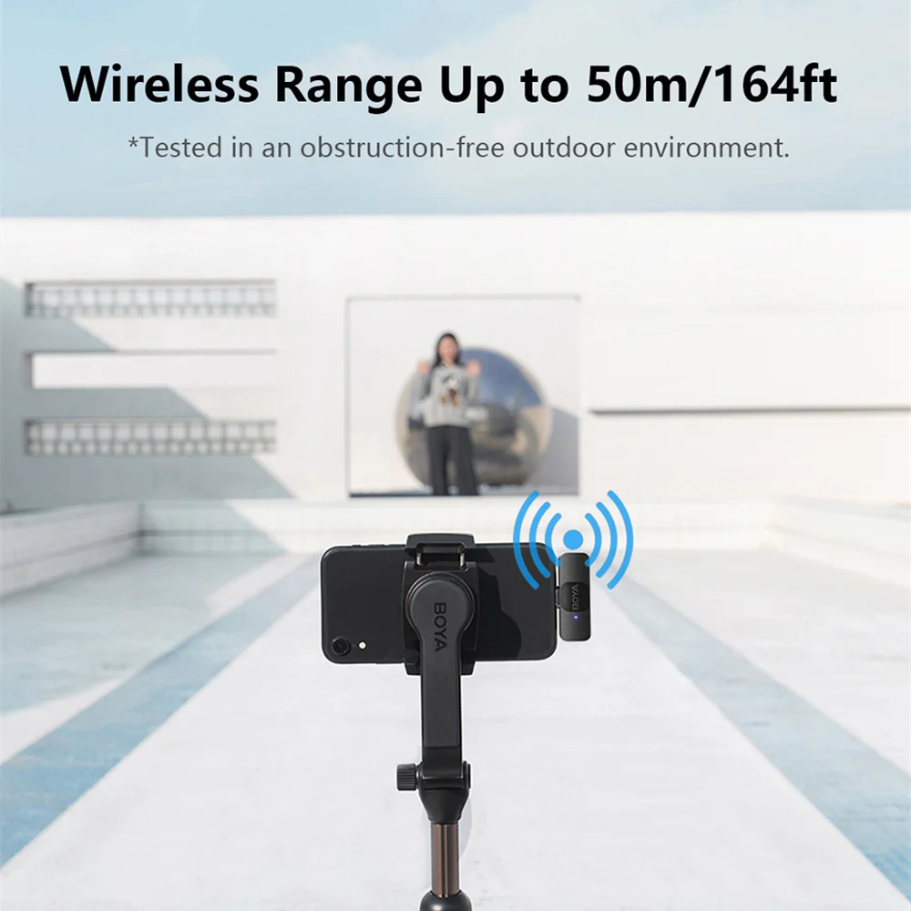 Imagem 2 de 5 do produto Microfone Lapela Boya By-v2, Sem Fio, Wireless, Conexão Lightning