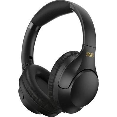 Headset Gamer Sem fio, Qcy H2, On-ear, 40 mm, Bluetooth 5.3, Multiponto, Preto
